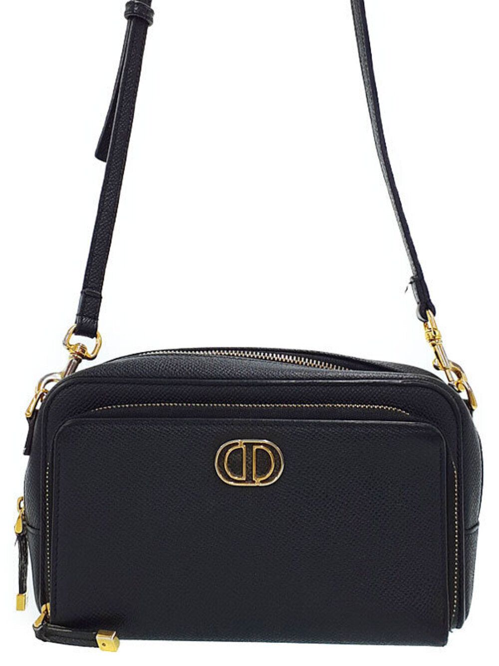 Christian Dior Caro Double Pouch Clutch Shoulder Bag